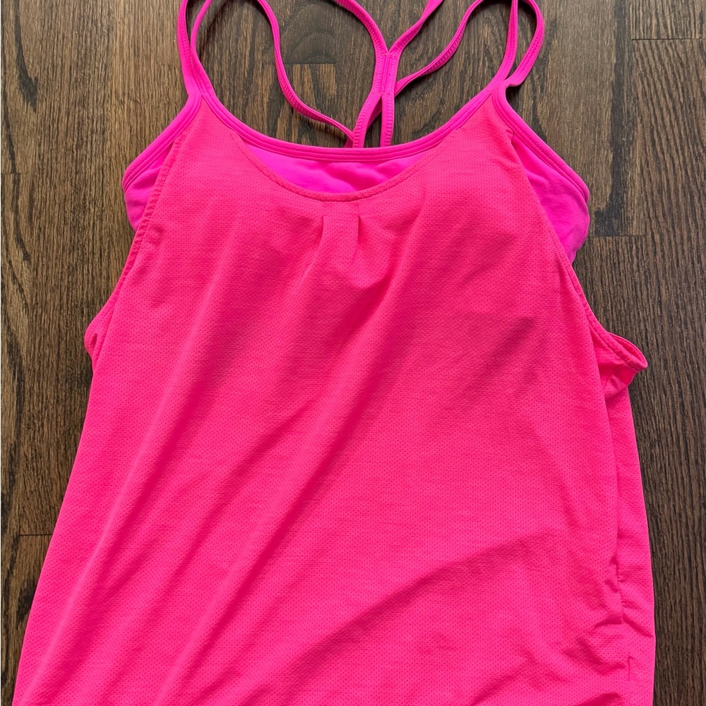 Athleta Hot Pink built in bra tank